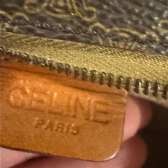 Celine Brown Monogram Crossbody Bag